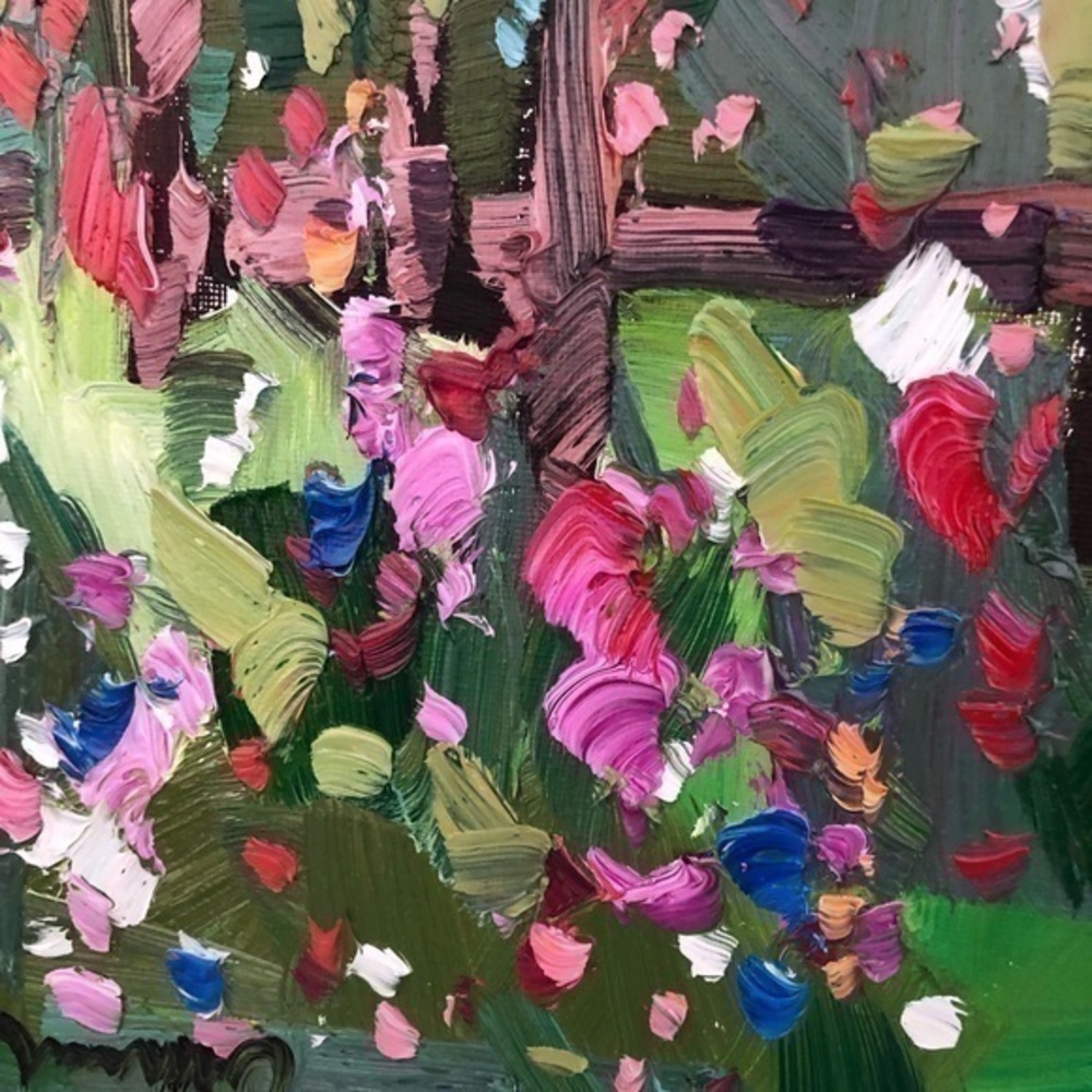 Jose Trujillo Original Oil Painting Wildflowers New with Certificate Signed 9x12